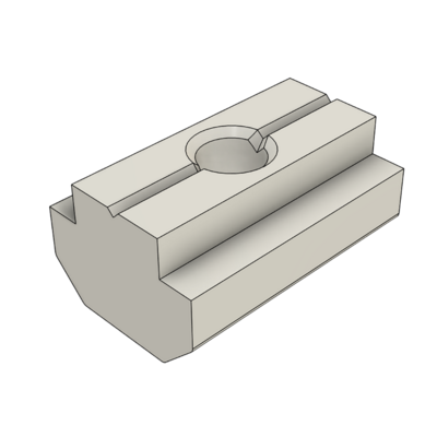 MODULAR SOLUTIONS ZINC PLATED FASTENER<br>M6 LONG RECTANGLE NUT